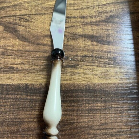 Edelstahl 18/8 Hochste Spitzenqualitat Stainless Flatware Pawn Cream Brown 23 pc - Picture 7 of 8